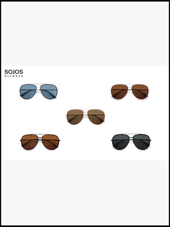 Polarized Aviator Sunglasses, UV400 Protection, Unisex Retro Shades main image 6